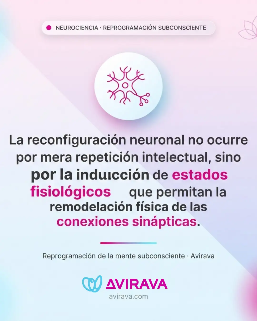 neurobiología de la reprogramación
